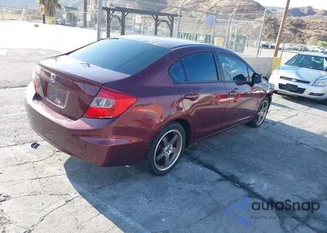 2012 Honda Civic Lx z USA, uszkodzony, nr VIN 2HGFB2F57CH562210